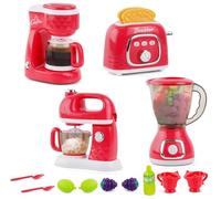 Ensemble De Cuisine pour Enfants,Jeu De Rôle Comprenant Une Cafetière,Un Presse-Agrumes,Un Mixeur,Un Grille-Pain Et d'autres Accessoires Cuisine Enfant,Dinette Enfant 3 Ans