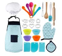 Ensemble De Cuisine Pour Enfants, Jouet Avec Chapeau De Chef, Tablier, Fourneau, Casserole, Cuillère, Pelle, Ustensiles De Cuisine, Jeu De Rôle De Chef