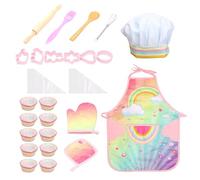 Ensemble de Cuisine pour , Jouent à la Cuisine Jouet, Jouets de Jeu pour la Cuisson, Ensemble de Jeux pour pour 3+, Ensemble de Faux Jouets de Cuisine pour garçons et Filles