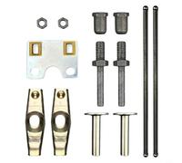Ensemble de culbuteurs de soupape pour moteurs GX270 GX340 GX390 - Kit complet de rechange avec écrous de réglage du pivot, pivots à bascule, guide de tige poussoir