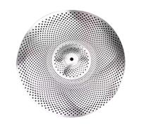 Ensemble de cymbales d'entraînement silencieux pour batteurs, en alliage d'acier à faible volume, idéal pour appartement, chambre à coucher, salle de répétition, comprend 1 pièce (35,6 cm, 41 cm, 46