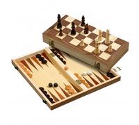 Ensemble De Dames D'Échecs Et De Backgammon - Champ 40 Mm