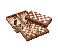 Ensemble De Dames Échecs-Backgammon - Champ 50 Mm