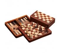 Ensemble De Dames Magnétiques Échecs-Backgammon - Plateau 18 Mm