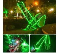 Ensemble de danse du dragon chinois lumineux à LED 3/5M, accessoires de spectacle du dragon du Nouvel An, ruban lumineux pour la nuit, fitness en plein air, accessoires de jonglage. 8M (26.2ft)