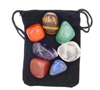 Ensemble de de - Pierres brutes de sept couleurs de 2 à 3 cm, collection de pierres précieuses lisses et polies | d'énergie pour décoration spirituelle, cadeau de Rel