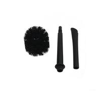 Ensemble de déboucheur et brosse de toilette robuste avec support robuste pour le nettoyage de la maison (noir)