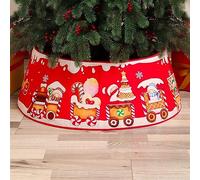 Ensemble de décoration de base de sapin de Noël - Jupe et tablier à paillettes (40 x 60 x 20 cm), décoration de maison de vacances