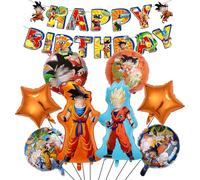 Ensemble de décoration de fête d'enfants sur le thème des animés 9 pièces, Banderoles d'anniversaire, Personnages de dessins animés et d'anime, Décorations d'anniversaire pour garçon