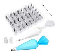 Ensemble de décoration de gâteaux 62 pièces, outils de pâtisserie avec poches à douille, douilles et accessoires for boulangers et pâtissiers amateurs