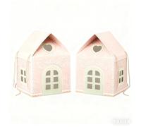 Ensemble de décoration de Noël en papier pour chalet de vacances, coffret cadeau, décoration de table saisonnière, ensemble de décoration de scène de Noël