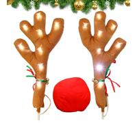 Ensemble de décoration de Noël pour voiture - Décoration festive - Pour voiture de golf, SUV, van