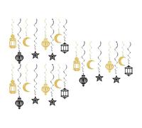 Ensemble de décoration de vacances avec 18 étoiles élégantes tourbillons pour intérieur ou extérieur - Décoration de plafond ou de fenêtre à suspendre au plafond