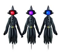 Ensemble de décoration d'halloween en Plein air de 3 59 Pouces éclaircies sorcières Tenant la Main, Visage éclatant des sorcières avec des enjeux pour la Cour Jardin Jardin