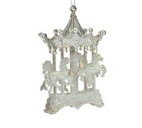 Ensemble de décorations d'arbre de Noël, ornements de sapin de Noël,Décorations blanches scintillantes Décorations de Noël du pays des merveilles | Décoration de fête d'hiver pour bureaux,