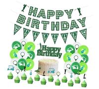 Ensemble de décorations de célébration de tournoi de golf portable en papier robuste pour anniversaires, consolidation d'équipe, événement d'entreprise, décorations de golf