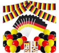 Ensemble de décorations de fête de l'Allemagne de l'unité allemande du jeu de football