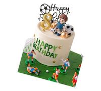 Ensemble de décorations de gâteau de football facile à entretenir avec fonction de nettoyage lisse, idéal pour les parents occupés et les planificateurs d'événements sur le thème du football