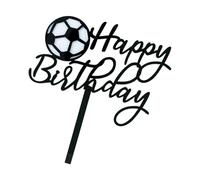 Ensemble de décorations de gâteau de garçon de football créatif pour les fêtes d ' anniversaire avec des matériaux en plastique de qualité alimentaire sûrs et des couleurs vives Creative Football