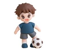 Ensemble de décorations de gâteau de garçon de football créatif pour les fêtes d ' anniversaire avec des matériaux en plastique de qualité alimentaire sûrs et des couleurs vives Creative Football
