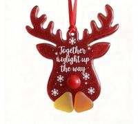Ensemble de décorations de Noël d'amitié avec cœur, cadeau, arbre, flocon de neige et renne pour décorations de vacances, acrylique (E)