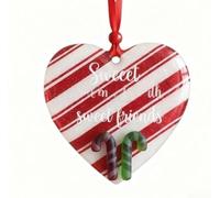 Ensemble de décorations de Noël d'amitié avec cœur, cadeau, arbre, flocon de neige et renne pour décorations de vacances, acrylique (A)