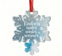 Ensemble de décorations de Noël d'amitié avec cœur, cadeau, arbre, flocon de neige et renne pour décorations de vacances, acrylique (D)