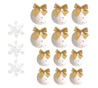Ensemble de décorations de Noël - Décoration de maison de vacances, ensemble de décorations de sapin de Noël, pour décoration d'intérieur, mur, porte, cheminée, salon, chambre à coucher, école, ferme