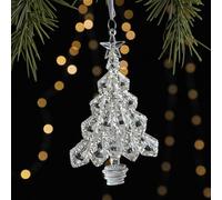 Ensemble de décorations de Noël en acrylique avec motifs d'étoile, d'arbre et d'ange à accrocher aux arbres, aux fenêtres et aux portes pour créer une atmosphère festive (B)