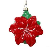 Ensemble de décorations de Noël en forme de train de Père Noël et de bonhomme de neige pour décoration de sapin avec symboles de vacances classiques pour une utilisation saisonnière (fleur à six