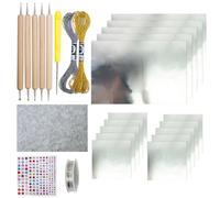 Ensemble de décorations de Noël en relief en aluminium - Assemblage facile - Fournitures d'art pour enfants et adultes - Projet d'artisanat métallique en relief - Décorations de Noël
