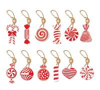 Ensemble de décorations de Noël, pendentifs mignons, décorations de sapin de Noël en papier dessin animé | pour intérieur, maison, voiture, lieu de travail, plafond, fête, anniversaire