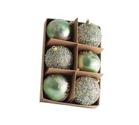 Ensemble de décorations de noël Vertes incassables, configurations Rapides, conceptions de Vacances à Domicile, Boule de noël Facile à Suspendre, décoration de Vacances