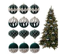 Ensemble de décorations de sapin de Noël - Art moderne en strass | Boule décorative pour sapin de Noël - Pour maison, maison, vacances, intérieur, extérieur, mur, fenêtre, table, cheminée, magasin