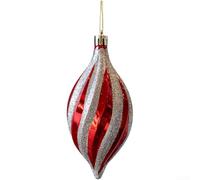 Ensemble de décorations de sapin de Noël rouge perle pour style champagne avec des ornements en plastique en forme d'ours, de noix et de boule pour de joyeuses fêtes de Noël (style B)