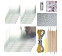 Ensemble de décorations de vacances en aluminium gaufré - Assemblage facile - Fournitures d'art de Noël pour enfants et adultes - Projet d'artisanat facile à assembler