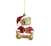 Ensemble de décorations de vacances pour arbres de Noël avec flocon de neige, cerf et accessoires fantaisistes pour enrichir l'atmosphère festive de la maison (petit ours)