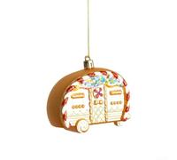 Ensemble de décorations de vacances pour arbres de Noël avec flocon de neige, cerf et accessoires fantaisistes pour enrichir l'atmosphère festive de la maison (petite voiture)