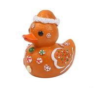 Ensemble de décorations en forme de canard en caoutchouc sur le thème de Noël pour centres de table et présentoirs d'étagère, parfait pour ajouter de la joie saisonnière et un attrait de collection