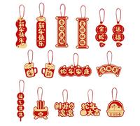 Ensemble de décorations pour Le Nouvel an Chinois, Ornement Traditionnel Chinois Fu | Ornements de décoration d'intérieur pour Voiture, centres commerciaux, Jardins d' ou Maisons