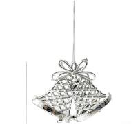 Ensemble de décorations pour sapin de Noël avec clochettes, étoiles, plumes et flocons de neige à suspendre pour une ambiance de vacances saisonnière et des présentations festives (F)
