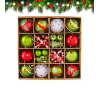 Ensemble de décorations pour sapin de Noël - Pendentifs incassables | Ensemble de décorations de sapin de Noël pour porte, fenêtre, mur, chambre, vacances, maison, lieu de travail
