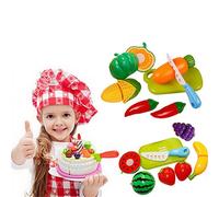Ensemble De Découpe De Fruits Et Légumes En Plastique, Cuisine, Réutilisable, Jeu De Rôle