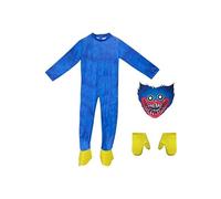 Ensemble de Déguisement Cosplay en Peluche Poppy Playtime FONGWAN pour Enfants, Bleu,M(110-120cm)