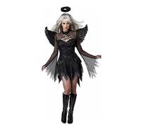 Ensemble De Déguisement D'ange Démon Halloween Pour Femme,Ensemble D'accessoires De Déguisement De Vampire D'ange Déchu,Accessoires De Costume De Maquillage De Carnaval A,XXL