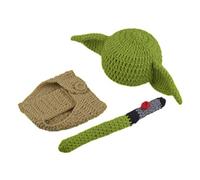 Ensemble de déguisements pour bébé avec chapeau Yoda pour nouveau-né cadeau d'anniversaire de fête de dessin animé couverture de couche mignon tenue faite