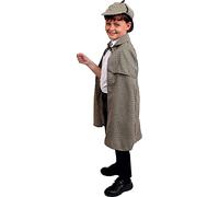 ENSEMBLE DE DÉGUISEMENTS SHERLOCK HOLMES DELUXE AVEC CHAPEAU - IDÉAL POUR LA SEMAINE DU LIVRE OU DÉGUISEMENTS D'HALLOWEEN (CASQUETTE À LA SHERLOCK HOLMES ET CAPE ASSORTIE AVEC COL - X-GRAND)