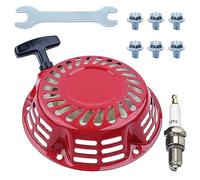 Ensemble de Démarreur à Rappel pour HONDA GX200 GX160 GX140 GX120 168F et Moteur 5.5HP 6.5HP, ADEFOL Lanceur avec Des Vis et Bougie Démarrage à Tirette Pièces de Rechange