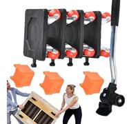 Ensemble de déménagement de meubles - Roues | Lève-roue | Rouleaux d'appareils lourds | Outil de levier pour déplacer les meubles pour canapé, transport de meubles sans effort