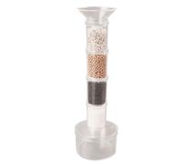 Ensemble de démonstration de purification des eaux usées avec d ' entonnoir transparente pour les cours en classe, les activités familiales et l ' éducation environnementale Modèle de purification de